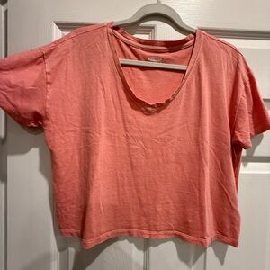 Old Navy Coral Crop Top